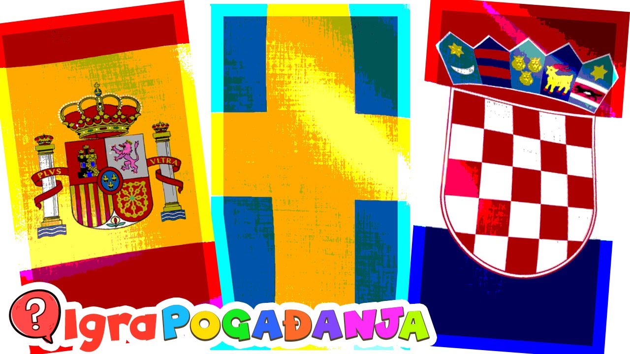 Učimo ZASTAVE 🏳️‍🌈❓❓ Igra Pogađanja za Djecu ✔ Flash Kartice ✔ Edukativno 3-8 Godina