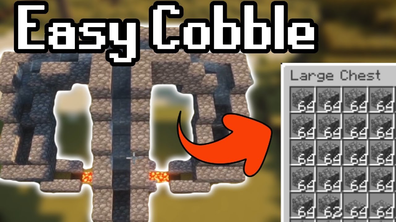 Best Cobblestone Generator for Skyblock (4-Way, Super Easy Build ...