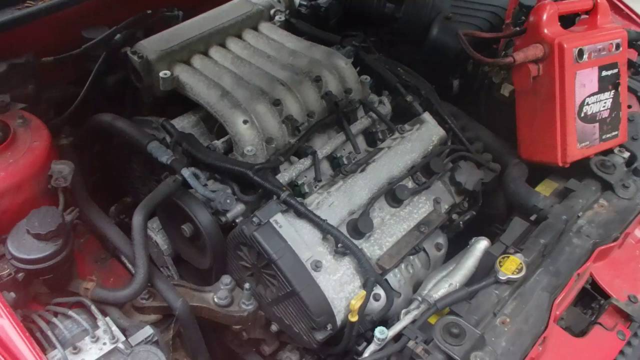Hyundai Coupe V6 engine running YouTube