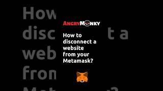 How to disconnect a website from your MetaMask?