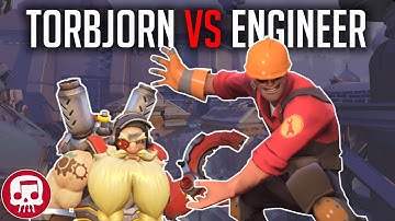 TORBJORN VS ENGINEER RAP BATTLE by JT Music (Overwatch vs TF2)