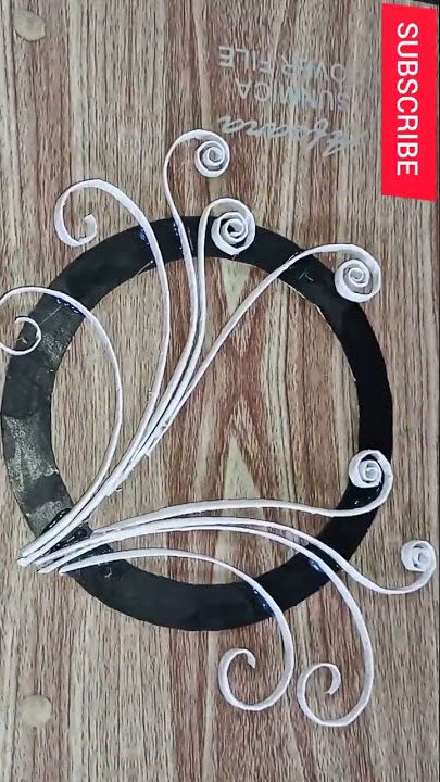 Unique wall decor idea|Paper flower wall hanging|Home decor ideas|#shorts