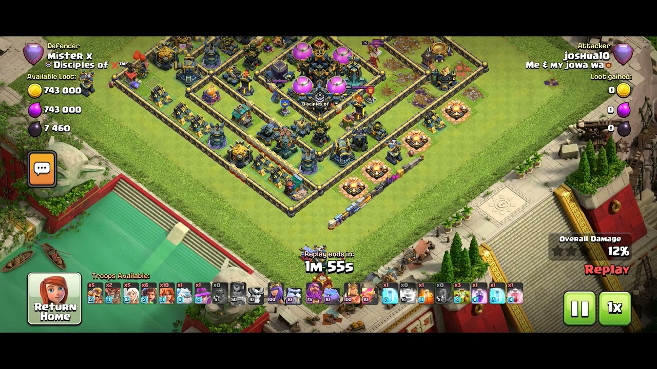 Legend Attack: Ground army using Root Rider,Valkyrie with 3 Overgrowth ...