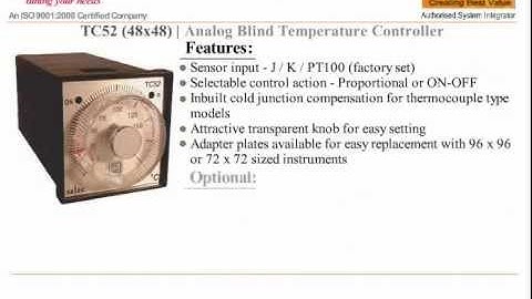 SELEC TEMPERATURE CONTROLLER TC52 TEMPERATURE CONTROLLER