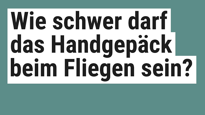 Welche abmessungen darf handgepäck haben