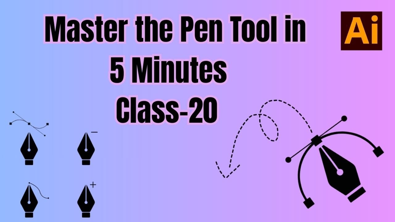 Master the Pen Tool in 5 Minutes | Adobe Illustrator Class-20 - YouTube