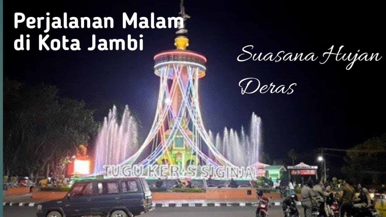 Perjalanan Malam di Kota Jambi, dalam suasana Hujan