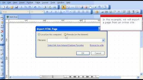 Importing an existing HTML page with Bluevoda website builder from VodaHost web hosting
