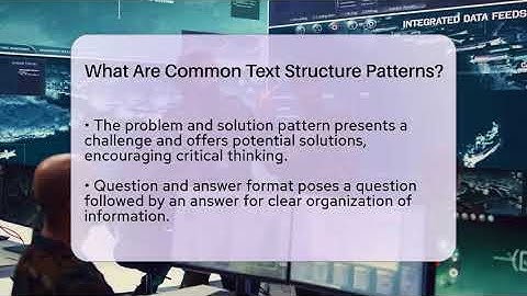What Are Common Text Structure Patterns? - The Language Library