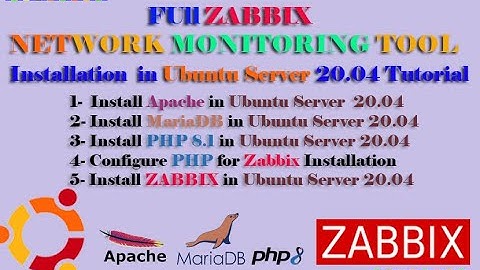 Full ZABBIX Network Monitoring Tool Installation in Ubuntu Server 20.04 Tutorial 2022