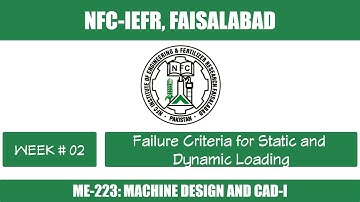 Failure Criteria for Static and Dynamic Loading | Week # 02