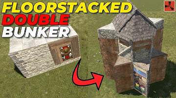 NEW FLOORSTACKED Double Bunker Solo/Duo Mini Base | RUST