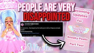 PEOPLE ARE VERY DISAPPOINTED WITH THE UPDATE TRAILER | Roblox Royale High Everfriend 2024