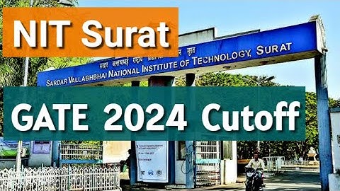 SVNIT Surat MTech 2024 CCMT GATE Cutoff Scores | All Branches All Categories | Previous Year