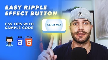 CSS Tutorial: Easy Ripple Effect Button | CSS Tips 001 | Sample Code | Cria Caio