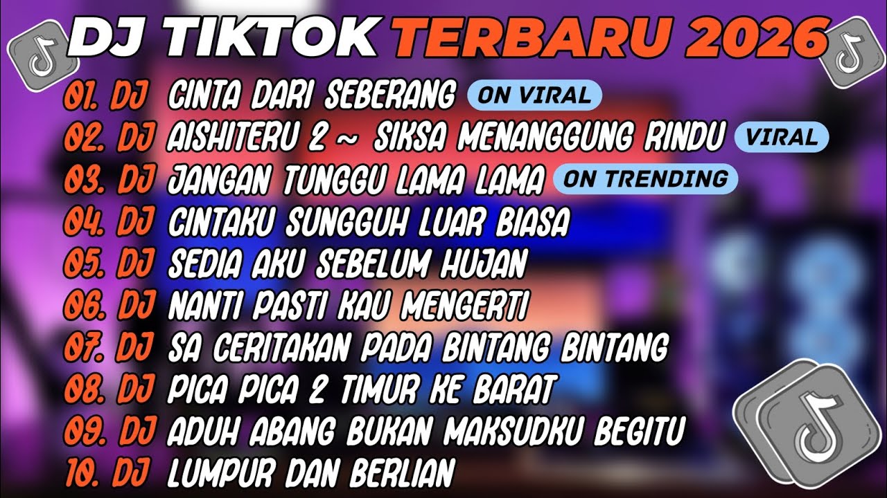 DJ TIKTOK TERBARU 2025🎵DJ CINTA DARI SEBERANG🎵DJ AISHITERU 2 ~ SIKSA MENANGGUNG RINDU🎵FULL ALBUM