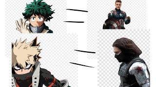 Mha Reacts To Deku And Bakugo As Captain America And Winter Soldier(Gacha Club)