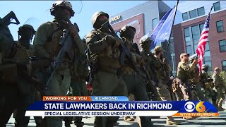 Several groups rally as lawmakers return to Richmond for special session