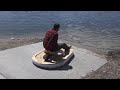 I made a battery powered electric hovercraft I can ride