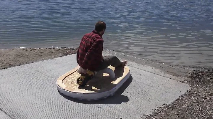 I made a battery powered electric hovercraft I can ride