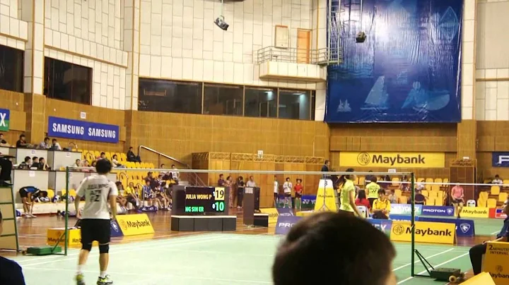 Selangor Badminton Open 2012 #3 ~ WS D1 R1 (Julia ...