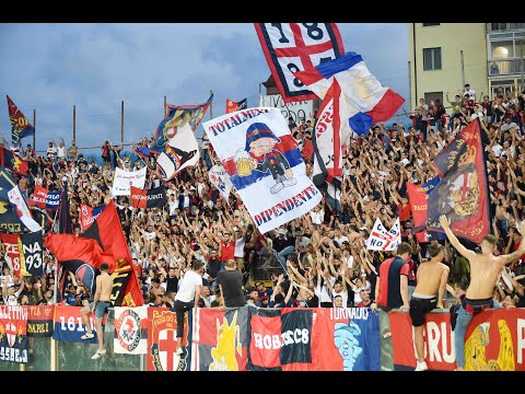 Pisa-Genoa, l'invasione dei tifosi rossoblu prima e durante la partita dell'Anconetani