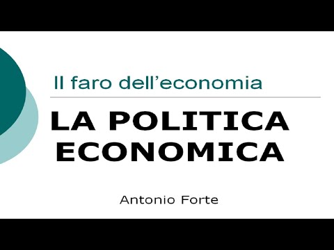 Video: Politica economica: tipologie, obiettivi, caratteristiche