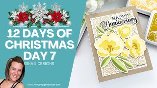 Gina K Designs 12 Days of Christmas Day 7 : Postage Background
