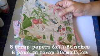 Envelope Mini Album “Tea Party” Tutorial Part 1