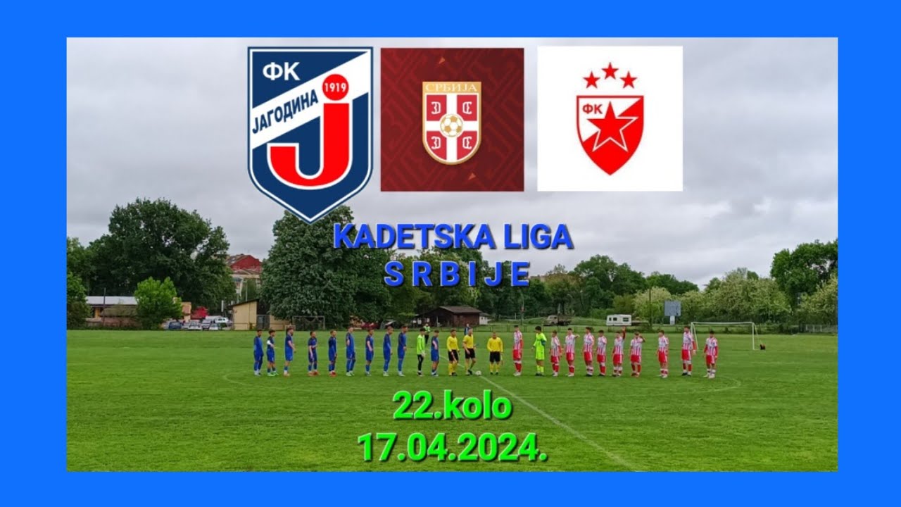 GFK JAGODINA-FK CRVENA ZVEZDA BEOGRAD 0-2(0-0) Kadetska liga Srbije 22.kolo 17.04.2024.