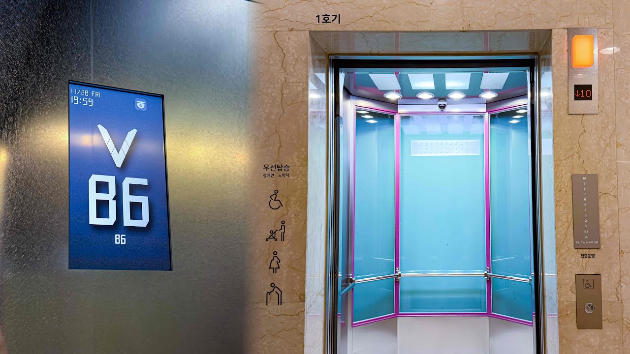 전망용 FI3GL 부분교체 & 신형 층표시기!! | 경기 부천시 원미구 현대백화점 중동점 현대 엘리베이터 | EP.2