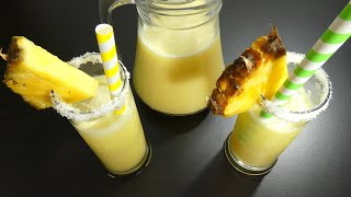 Piña Colada Cocktail 🍍 Homemade without Alcohol #recetas #cocteles