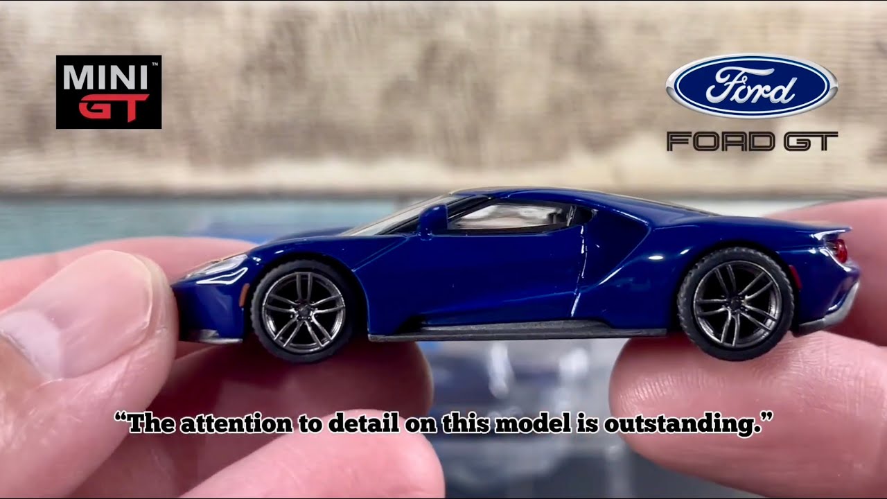 Showcasing Ford GT Sunoco Blue: Racing Icon Perfected in Mini GT