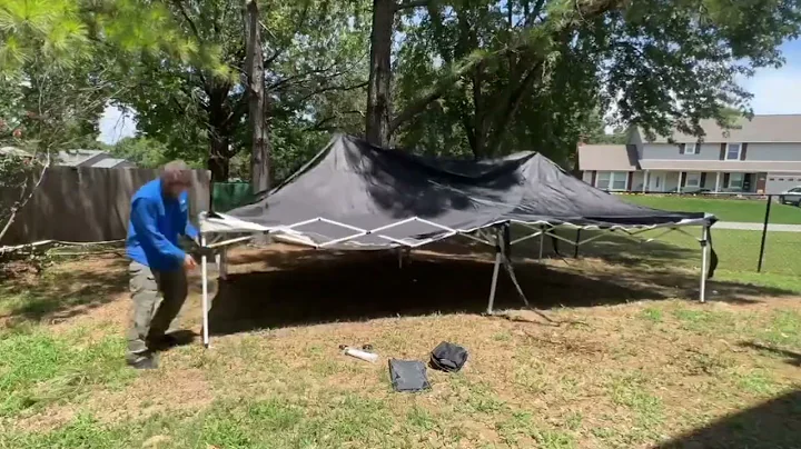 Hoteel 10 for x 20 ft pop up canopy assembly video