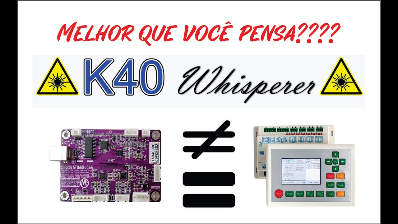K40 - noções básicas do software de corte e gravação laser.