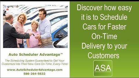 Auto Scheduler Advantage Standard Demo