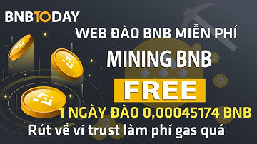 Web Đào BNB Mới - Hoàn Toàn Tự Động Không Cần Treo Máy | Mỗi Ngày Đào Được 0,00045 BNB