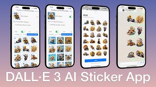 Build DALL·E 3 AI WhatsApp Sticker Generator SwiftUI App | iOS 17 screenshot 5
