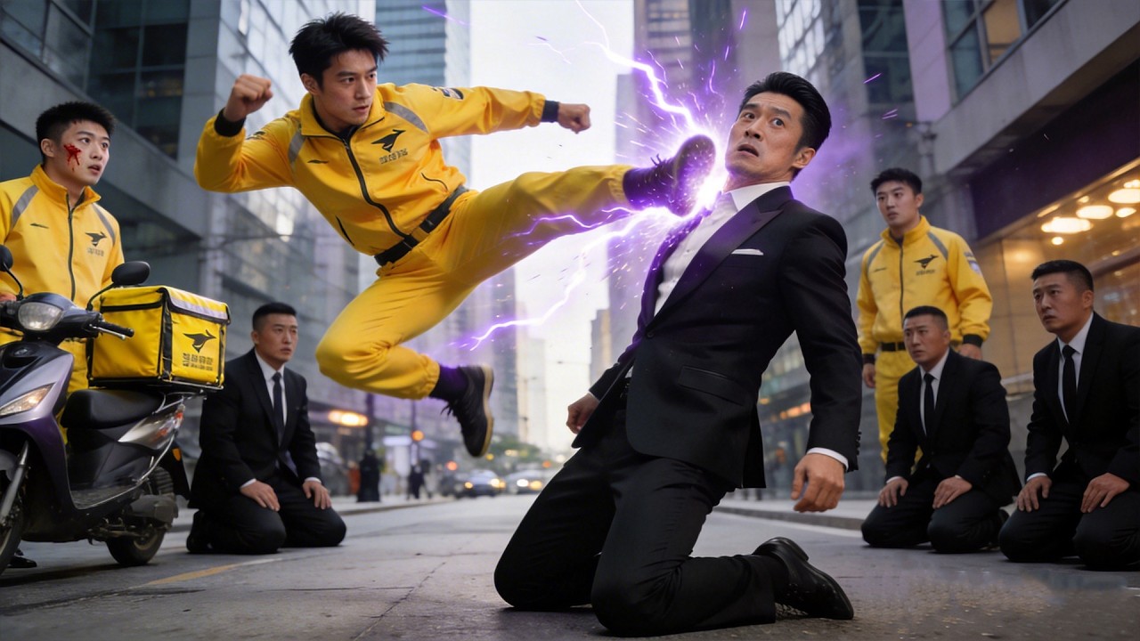 Agente top se hace repartidor. Salva a su compañero y asombra a todos con su fuerza