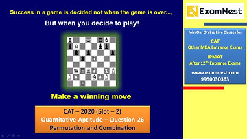 CAT 2020 Slot 2 | QA Question - 26 | Permutation and Combination | Moderate | Ajay Sharma