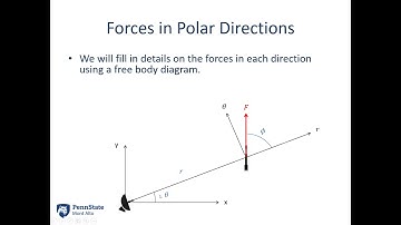 9.4 The Equations of Motion in Polar Coordinate Systems - Video Lecture - JPM