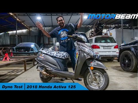 2018 Honda Activa 125 Actual Power - Dyno Test | MotorBeam