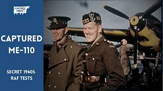 1941 RAF Flight Tests: Captured German Me-110 & American B-17 Service Trials | Rare Colour Footage