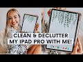 THE BEST WAY TO ORGANIZE YOUR IPAD: clean & declutter my iPad Pro with me!