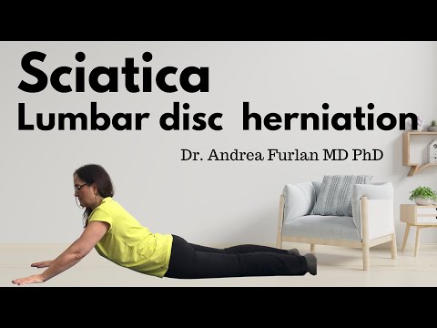 Sciatica and disc herniation. Exercises and positions by Dr Andrea Furlan MD PhD