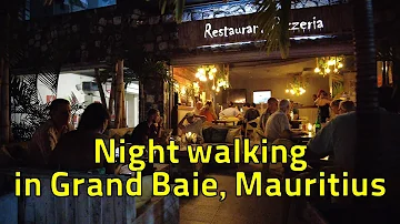 Night walking in Grand Baie, Mauritius