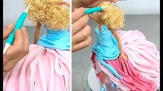 ⁣BARBIE Dress Up Cake | How To Make by Cakes StepbyStep