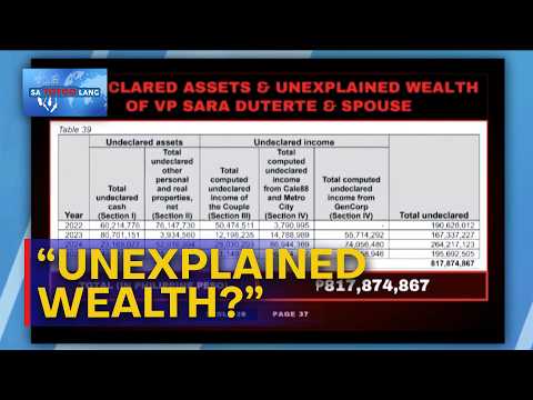 Salvador: Witness assessment sa unexplained wealth, nakabatay sa mga dokumentong hawak niya