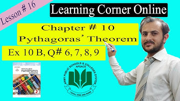 #learningcorneronline Lesson # 16 Chapter 10. Pythagoras