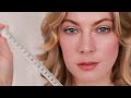 Asmr extreme close up face  skin exam  measuring light triggers